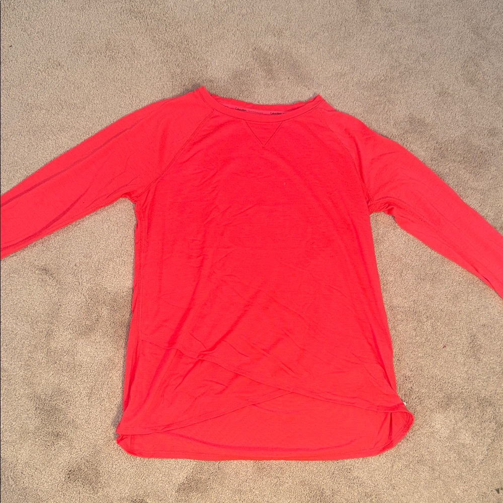 Calvin Klein Performance Red Crew Neck Sweater